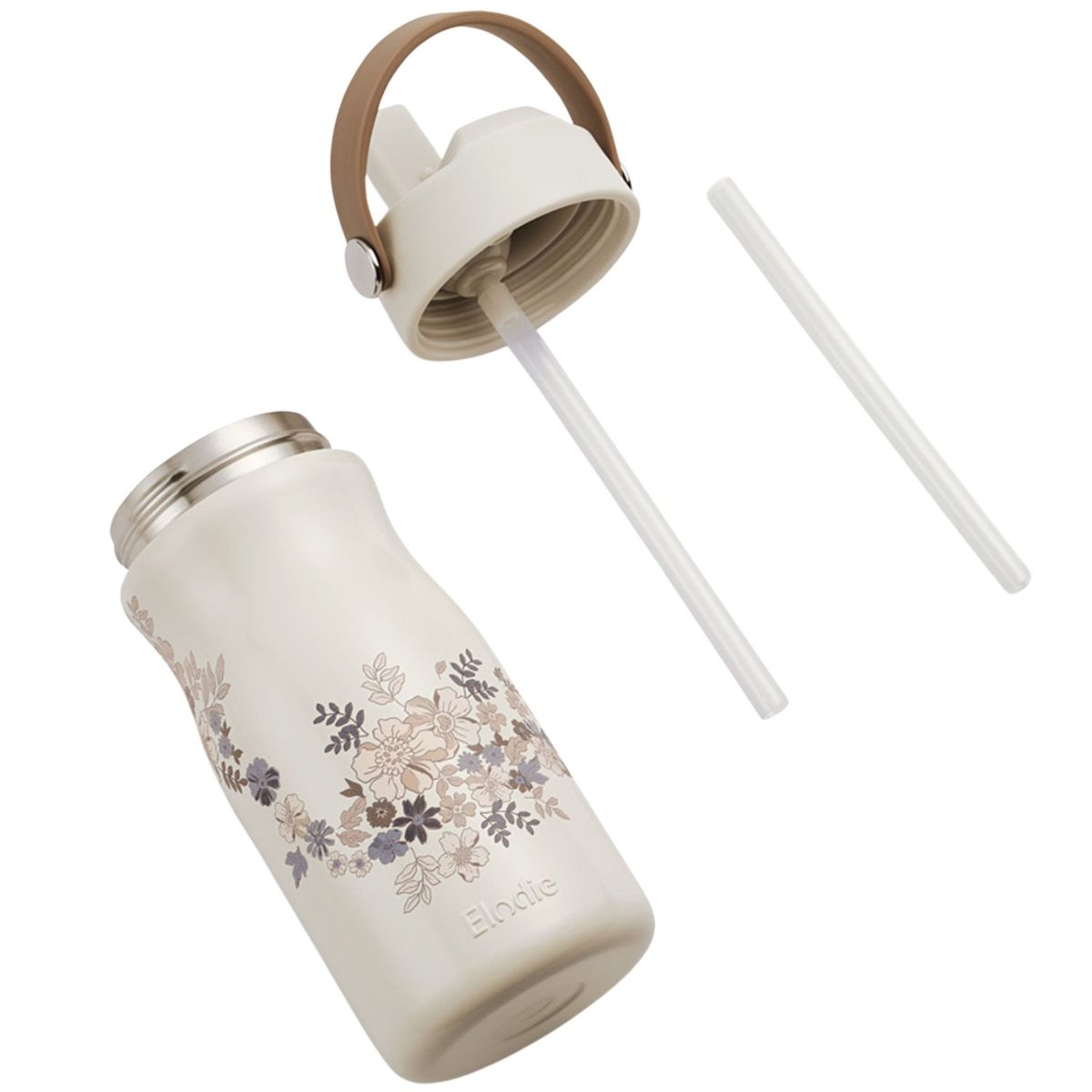 Gourde isotherme ecru, rose, violet, ELODIE DETAILS