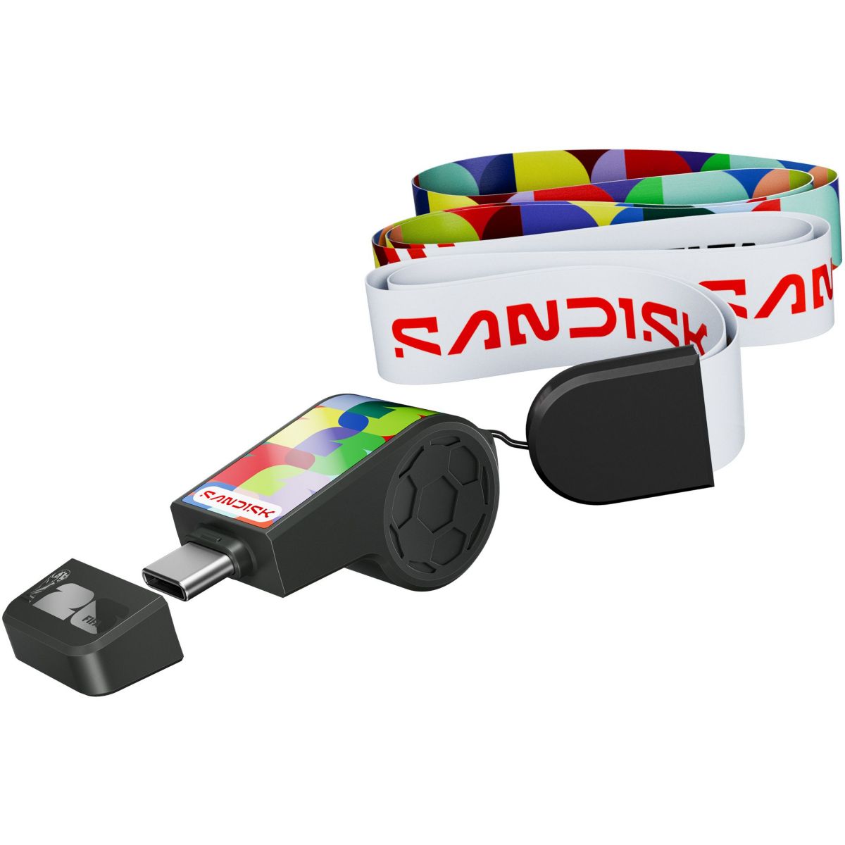 Clé USB USB-C 64 Go Coupe du Monde FIFA 2026 couleur unique, SANDISK