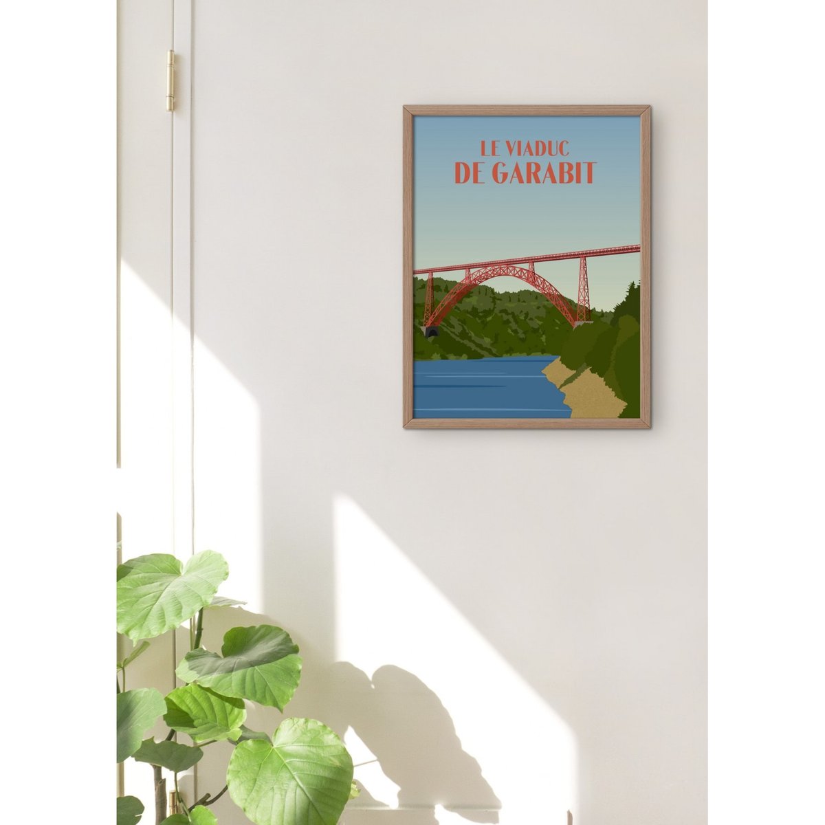 Affiche Le Viaduc de Garabit blanc, L'AFFICHERIE