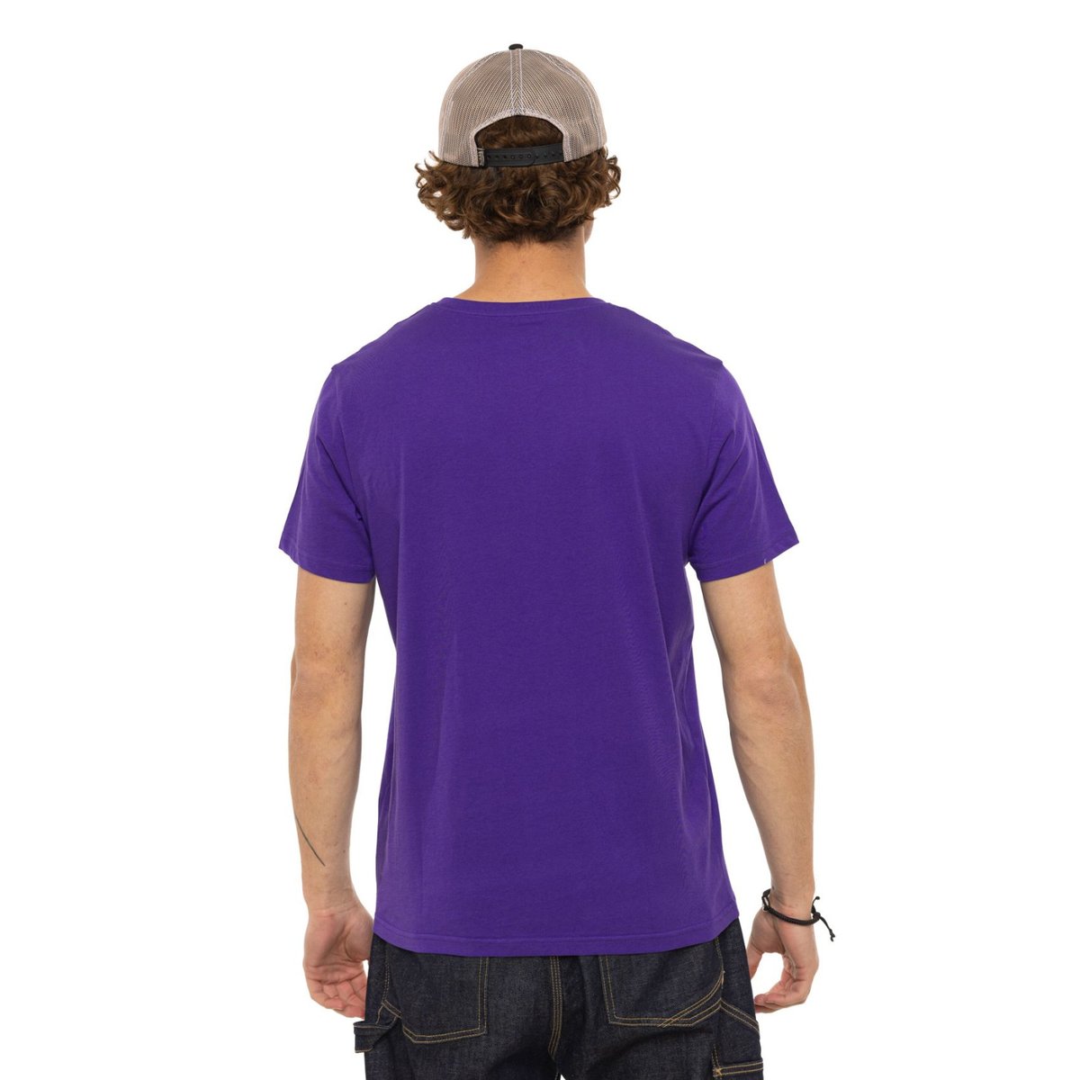 Tee Shirt coton First mauve/noir, VON DUTCH