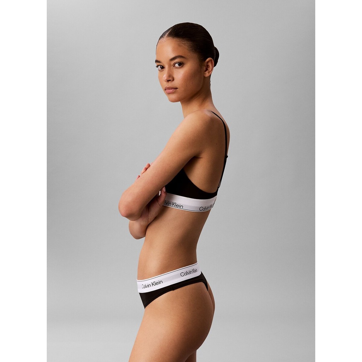 Confezione da 2 perizoma ICON COTTON MODAL nero + azzurro, CALVIN KLEIN UNDERWEAR