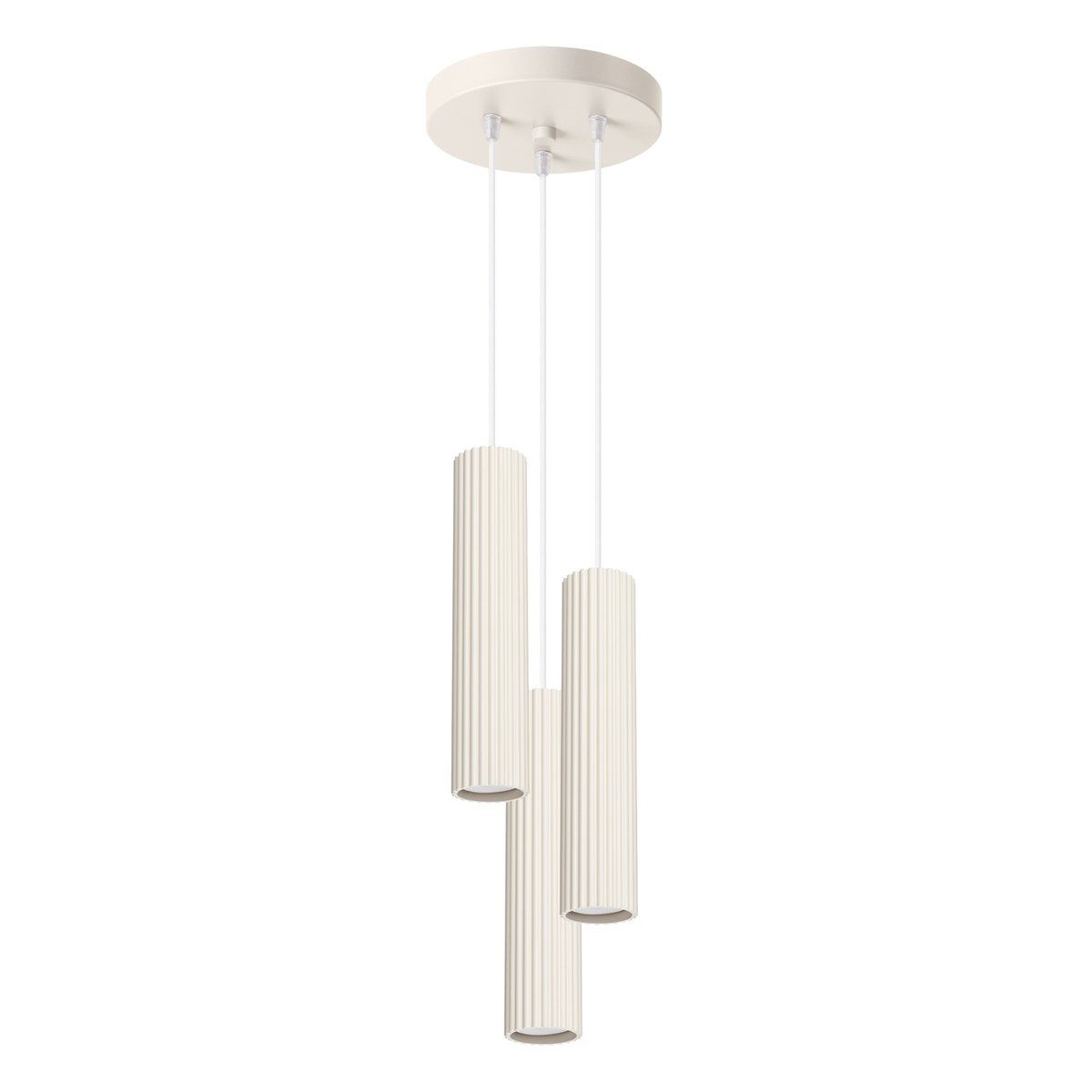 Suspension Aluminium Beige GU10 3 Karbon beige, EDEN