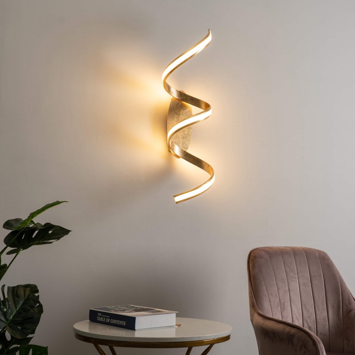 Applique / Plafonnier contemporain - MILLENIUM doré, KOSILUM
