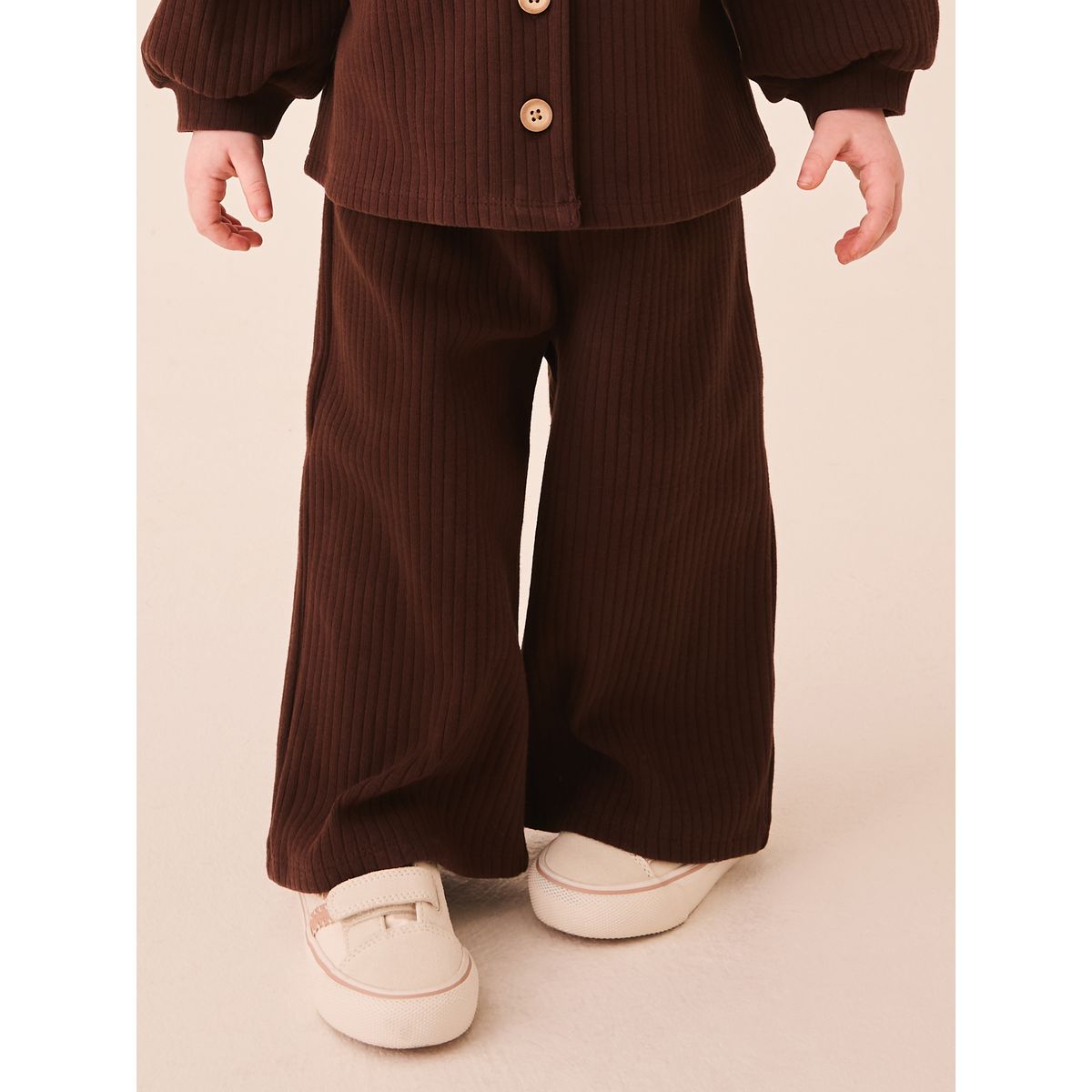 Cardigan à manches raglan et pantalon large marron chocolat, NEXT