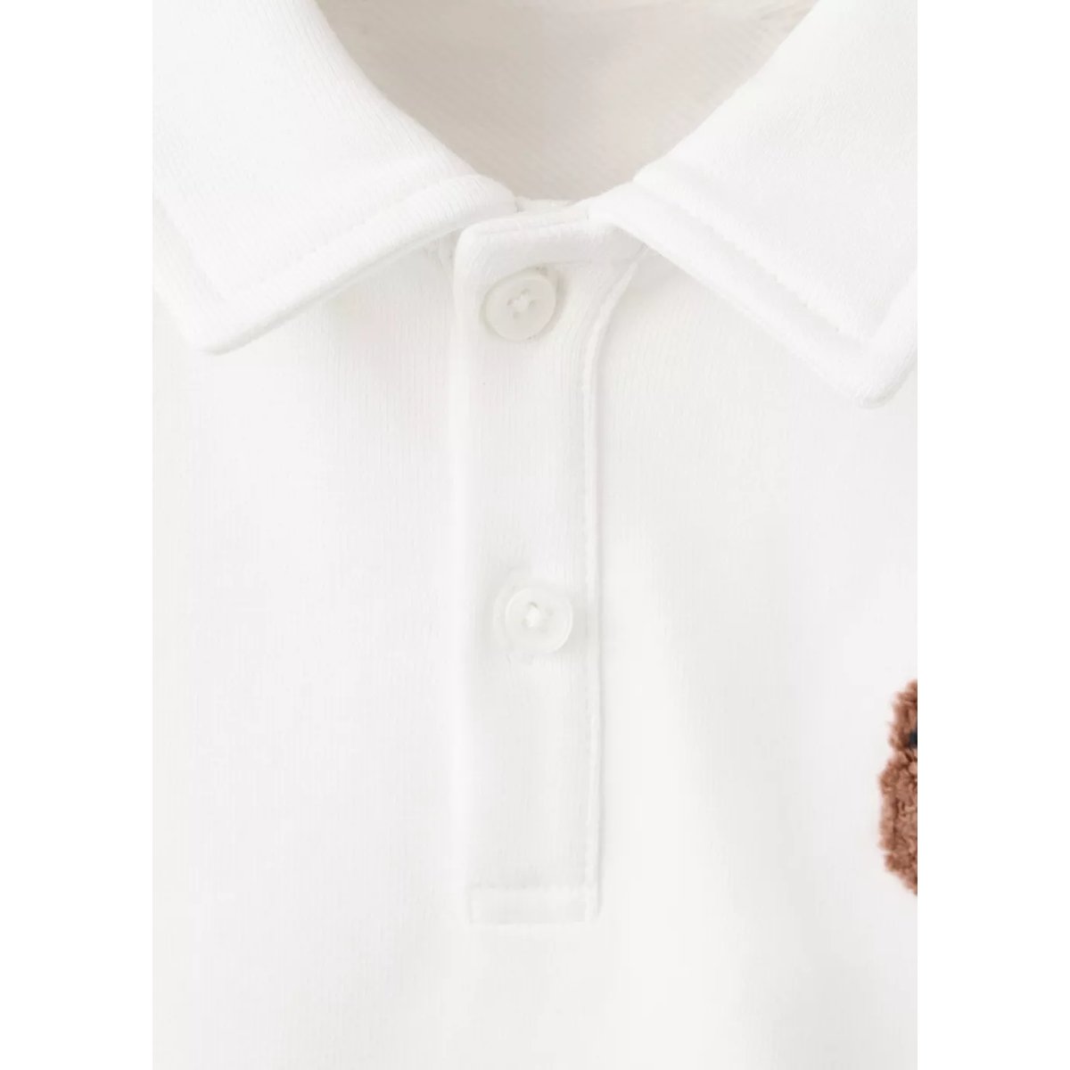 Sweat-shirt polo relaxed-fit blanc, MANGO BABY