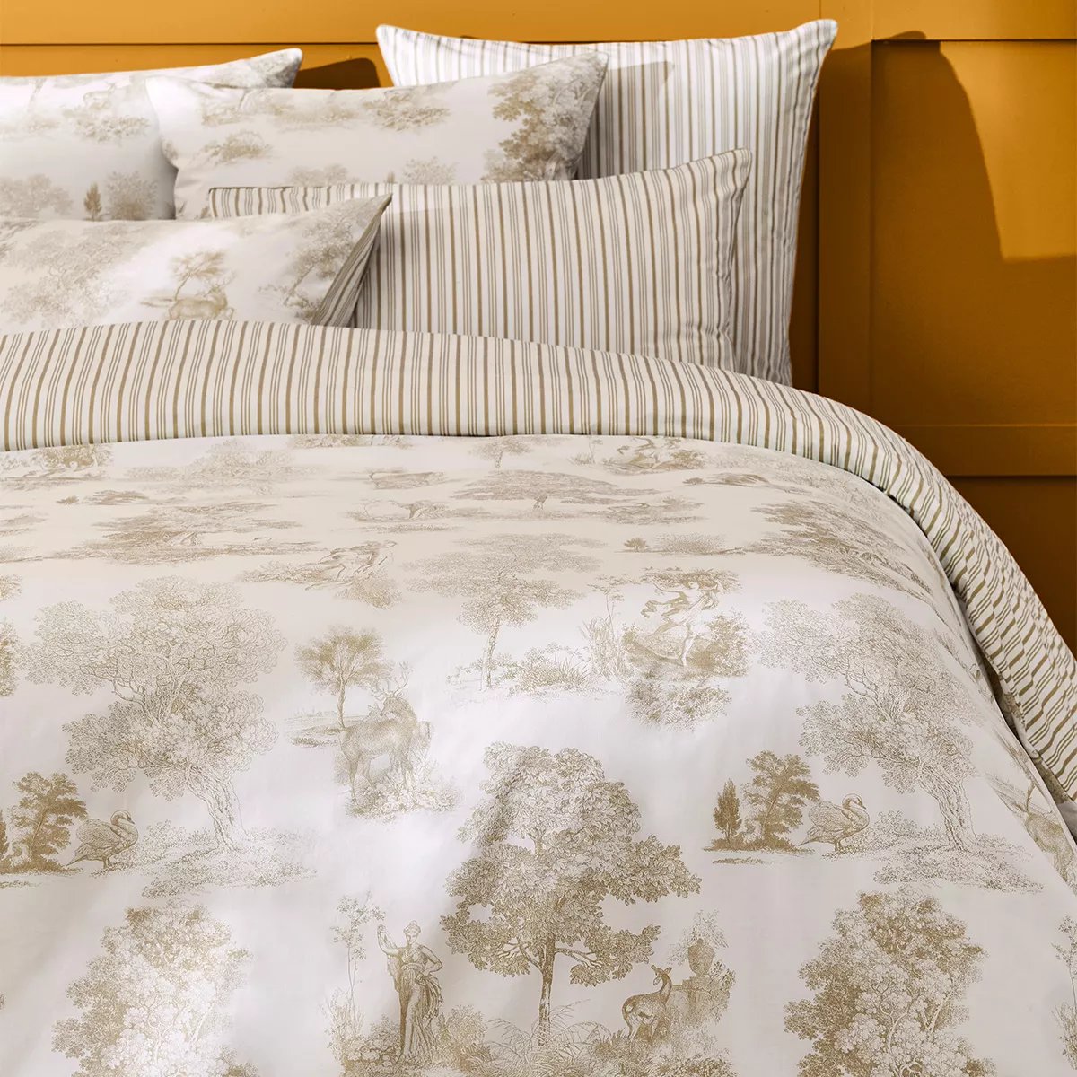 Taie d'oreiller percale de coton POESIE naturel, GARNIER THIEBAUT