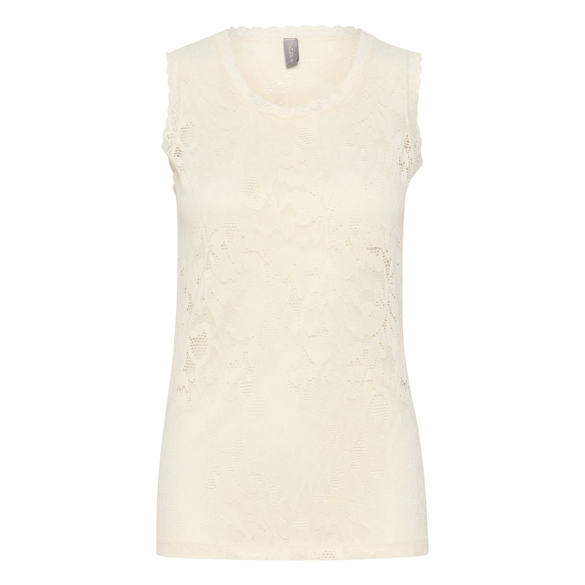 Sleeveless blouse blanc spring gardenia, CULTURE