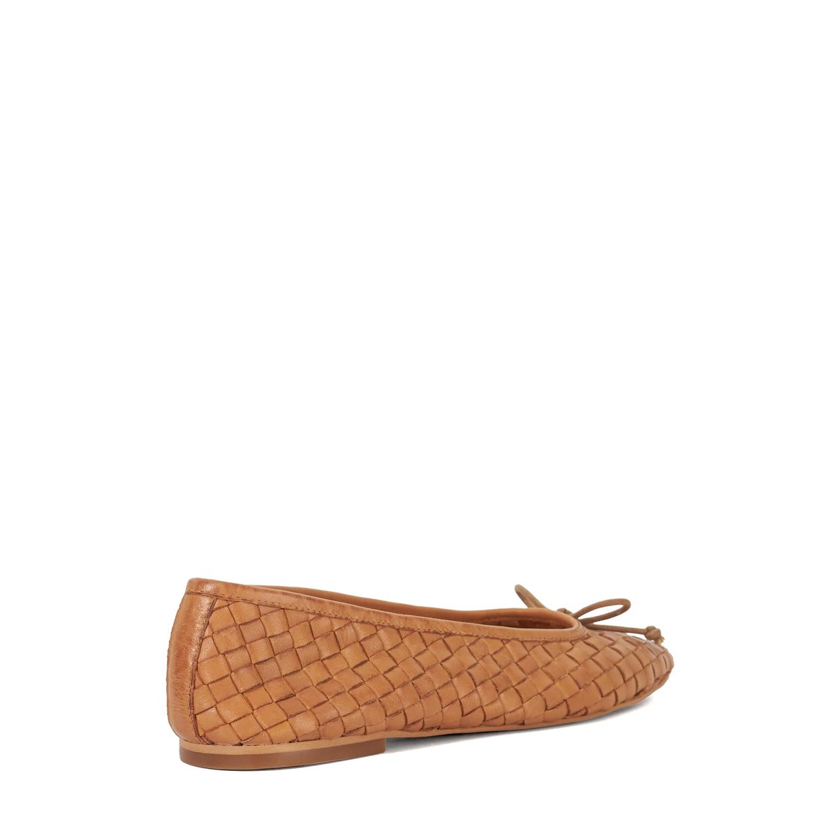 Ballerines avec n-ud - HEAT tan-leather, DUNE LONDON