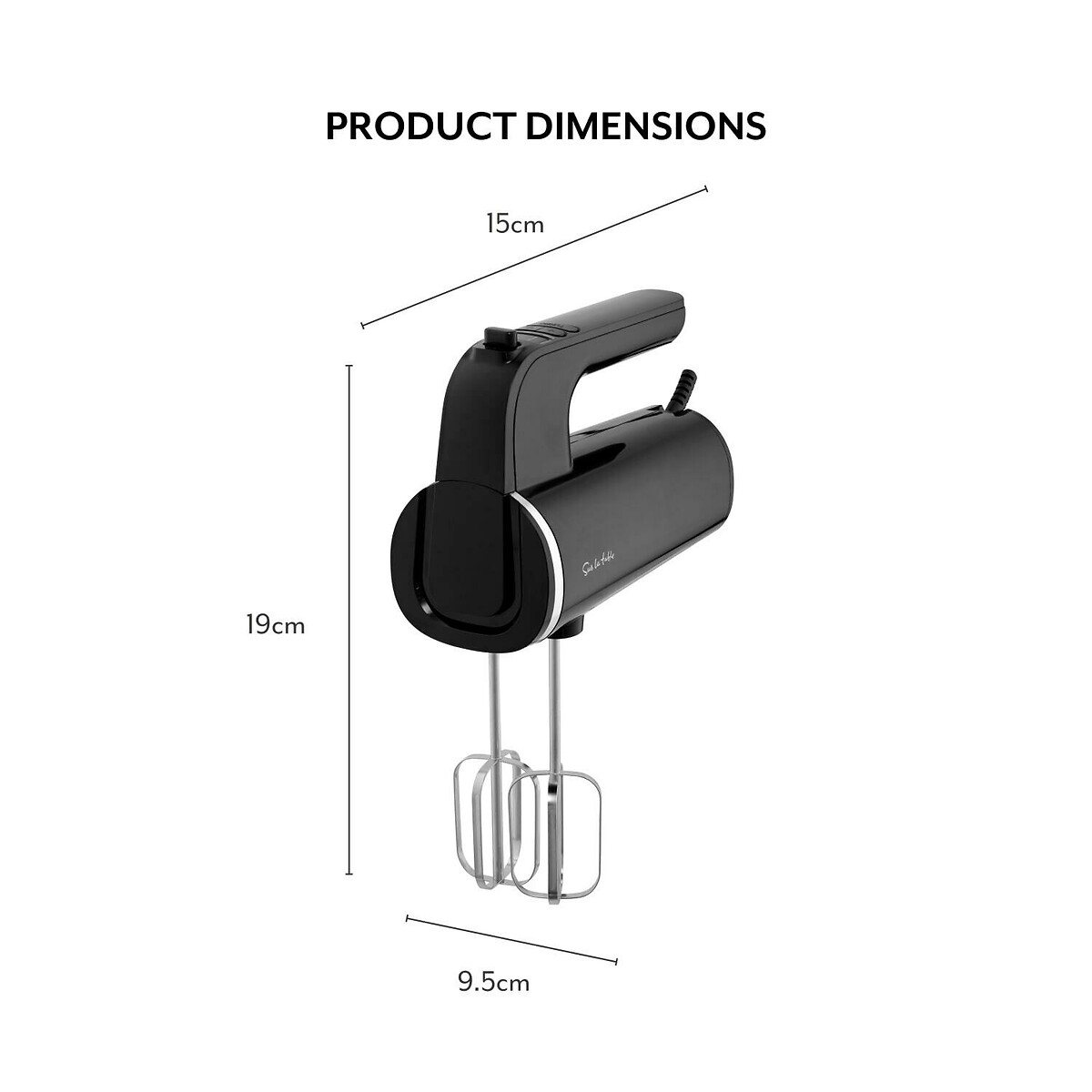 SLT Core Digital Hand Mixer black, SUR LA TABLE