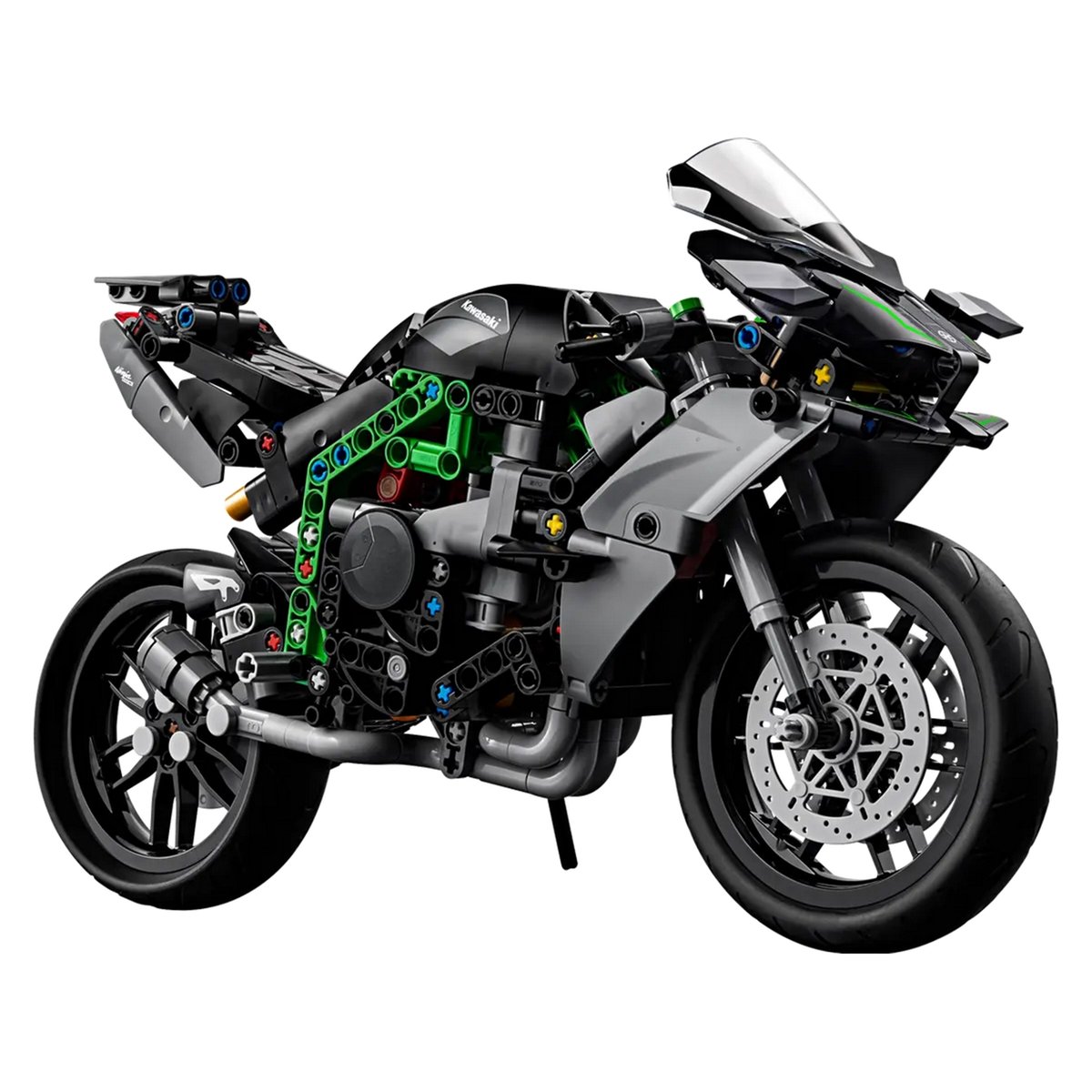 LEGO Technic - Moto Kawasaki Ninja H2R - Modèle 42170 pour Enfants de 10 Ans et Plus noir et vert, LEGO