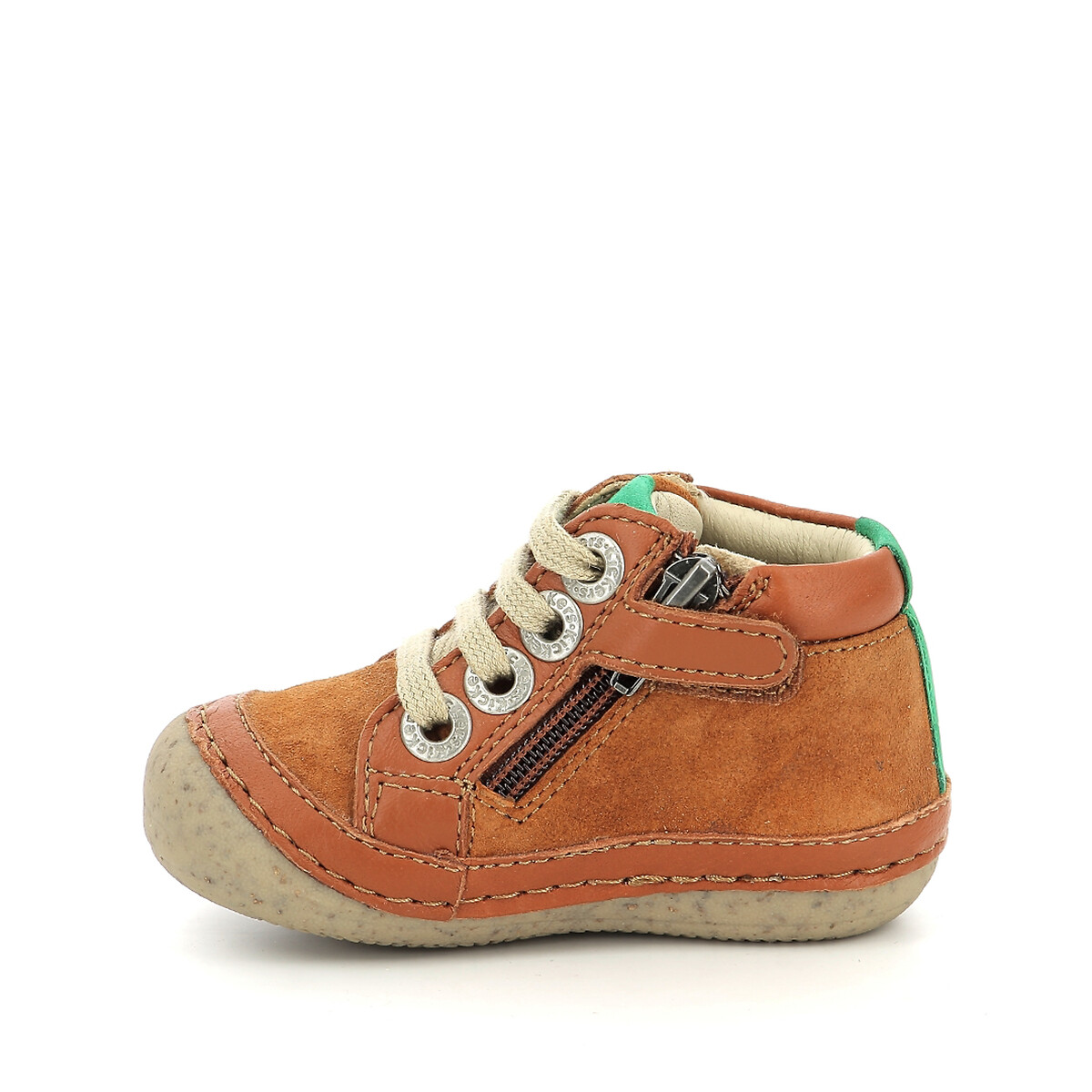 Botines de piel con cordones Sonistreet camel, KICKERS