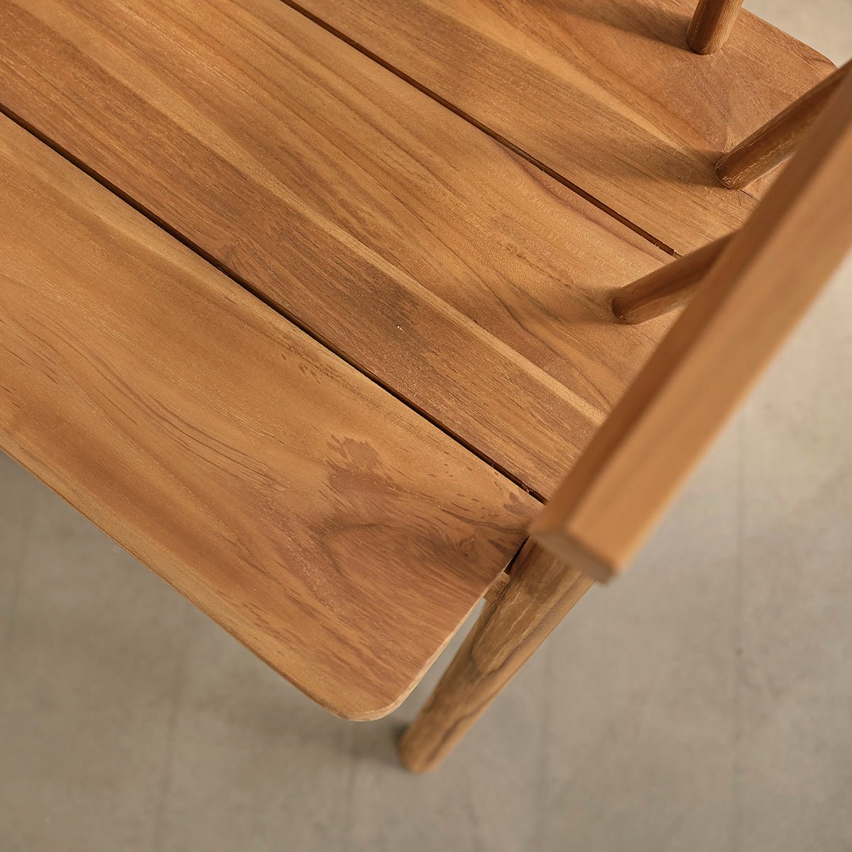 Banc en bois de teck 120 cm  NIDO naturel, BERAH GETAH