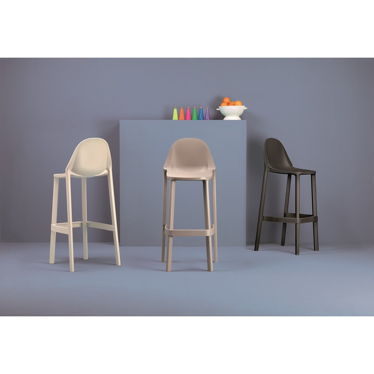Tabouret design, PIU gris, SCAB DESIGN