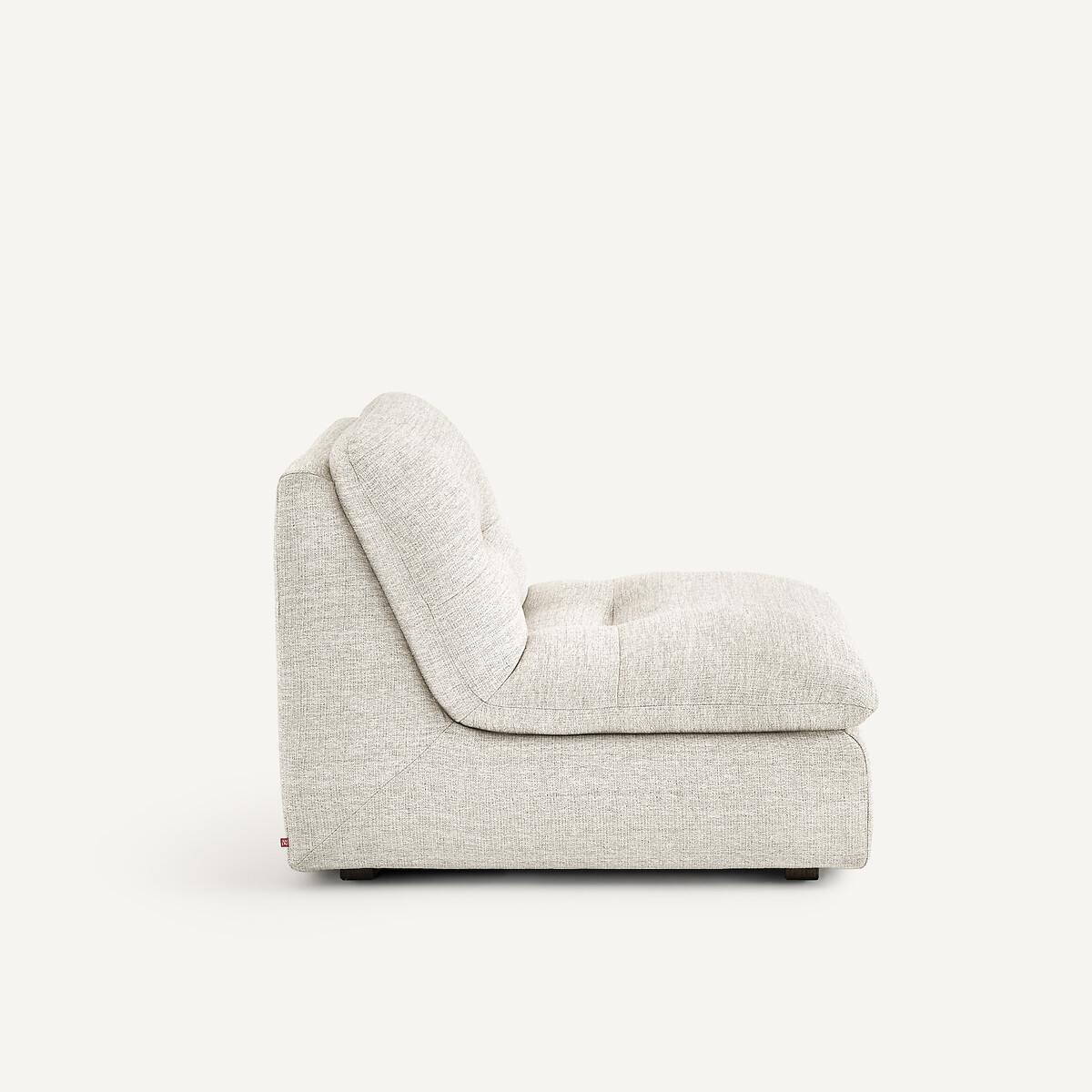 Chauffeuse, modulable, en toile jaspée, GIULIANO naturel, AM.PM