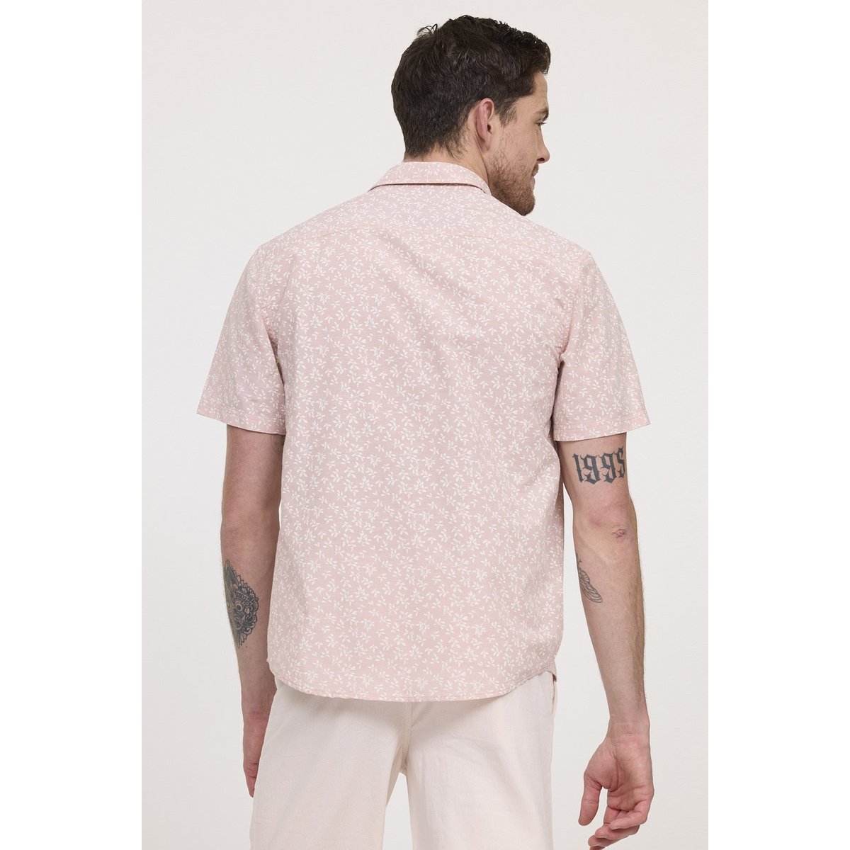 Chemise manches courtes coton comfort DOLAVI rose, LEE COOPER