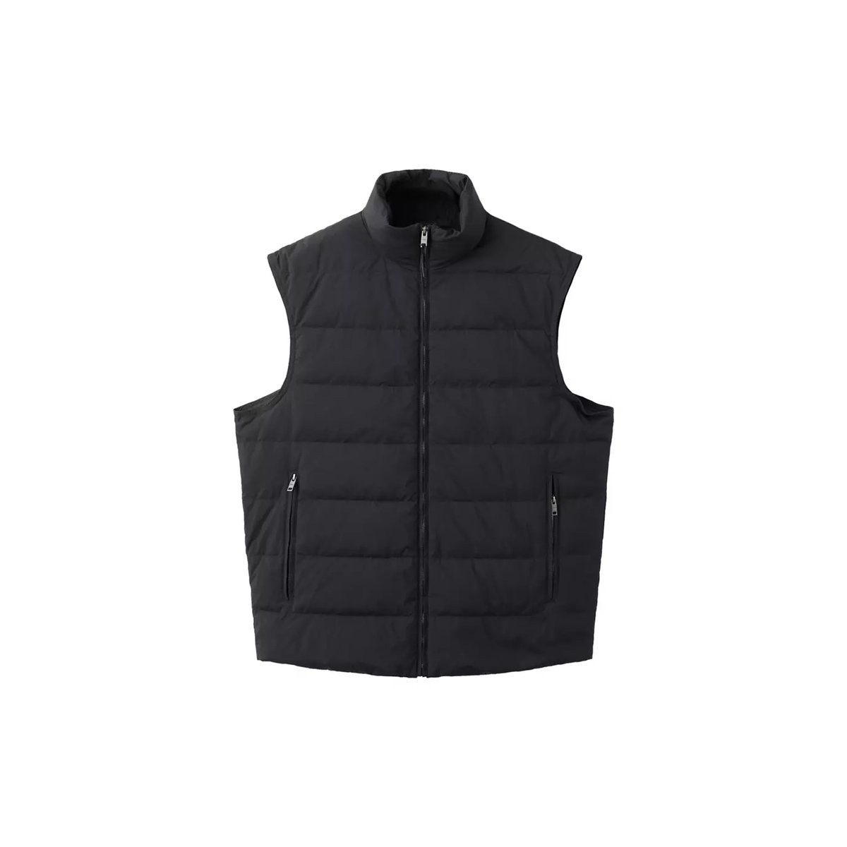 Gilet matelassé rembourrage duvet et plumes noir, MANGO MAN