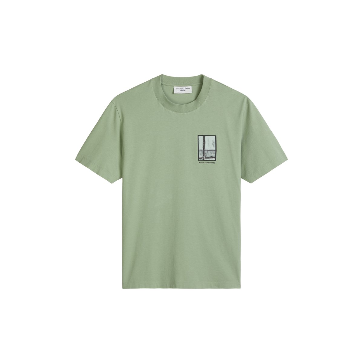 T-shirt relaxed avec un grand imprimé au dos gris, MARC O’POLO DENIM