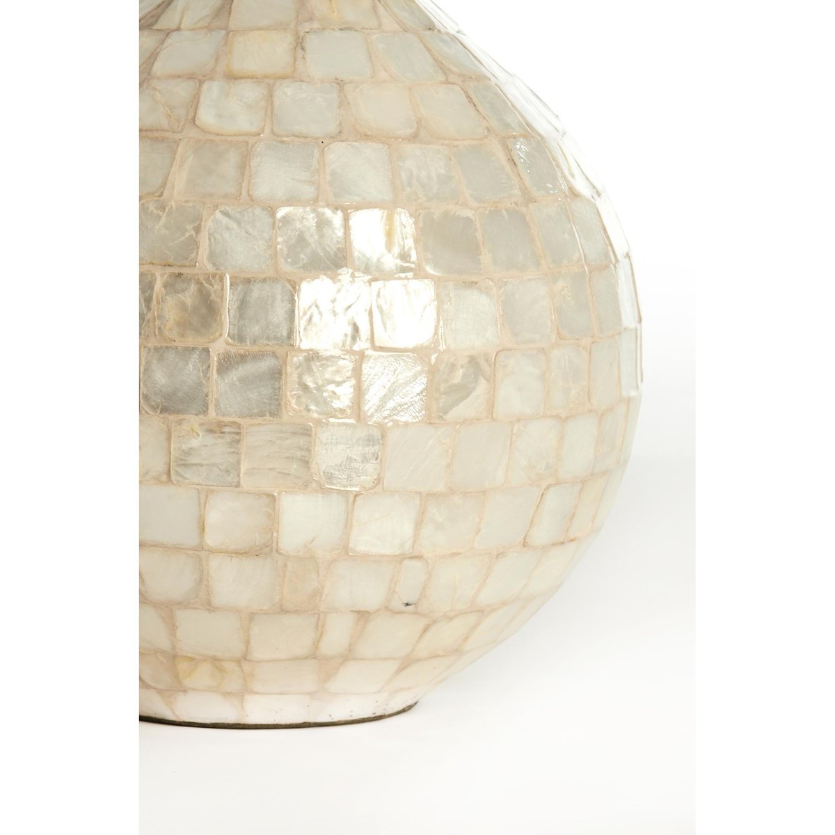 Vase Bois ELORZA crème, LIGHT & LIVING