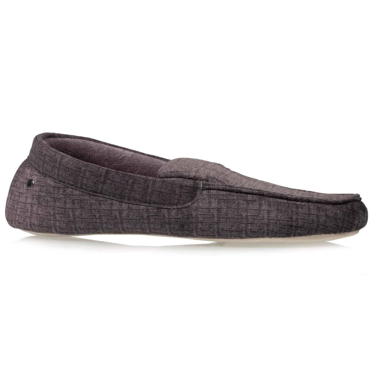 Chaussons Mocassins gris anthracite, ISOTONER