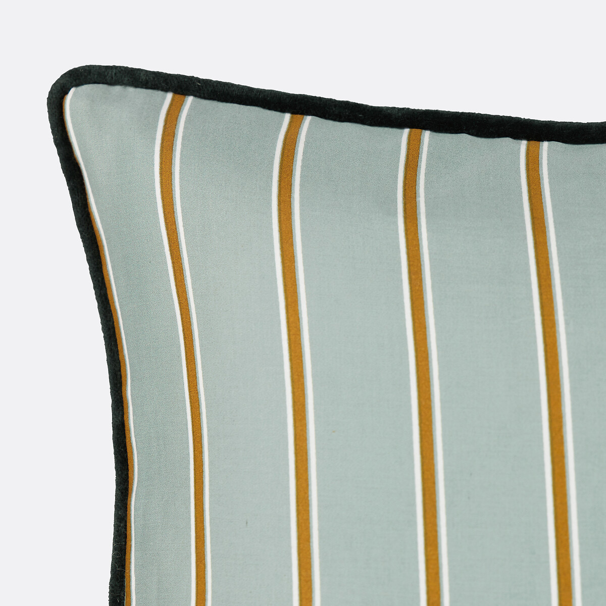 Funda de cojín a rayas 60x40 cm, Georgio verde grisáceo, LA REDOUTE INTERIEURS