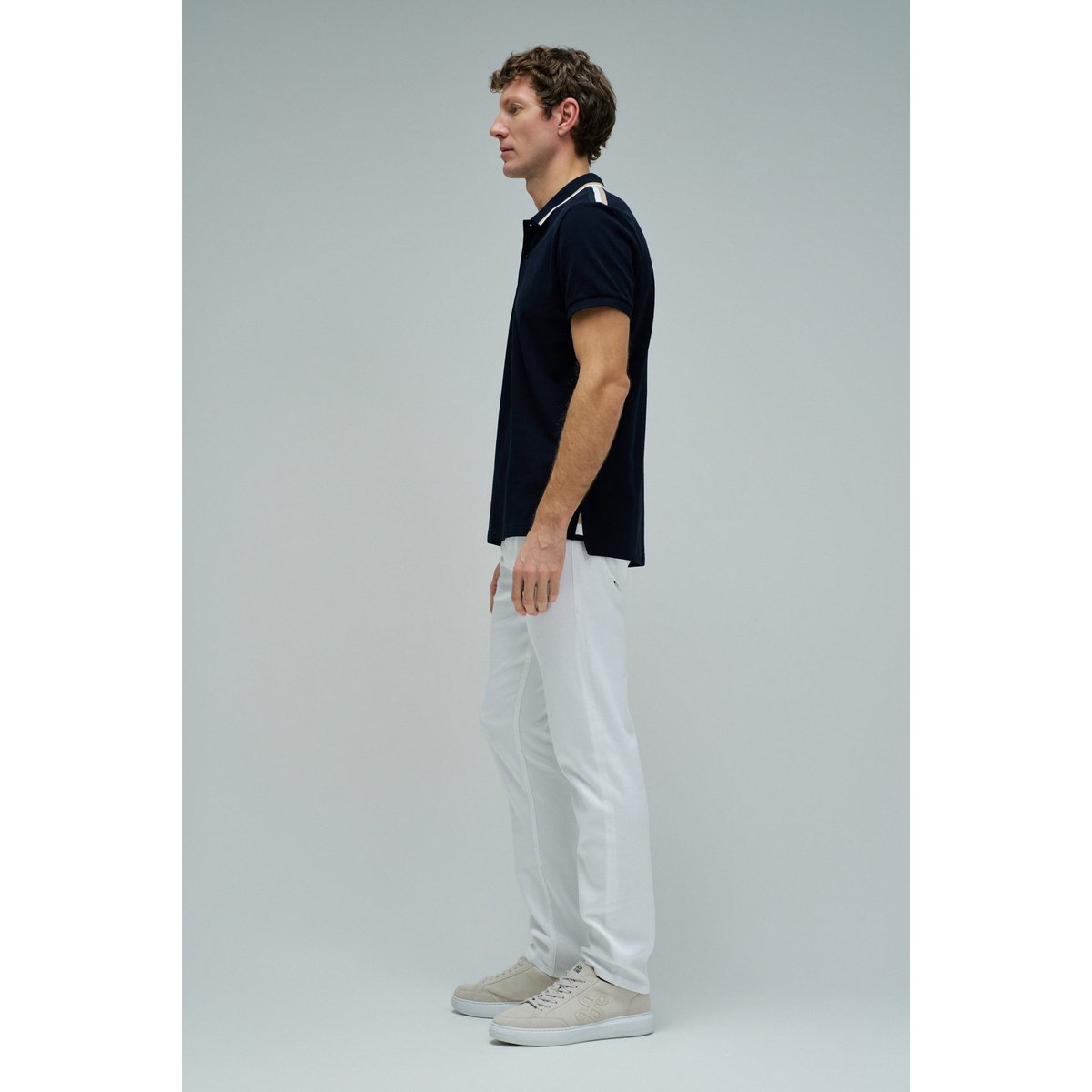 POLO AVEC BRANDING blanc, SALSA JEANS