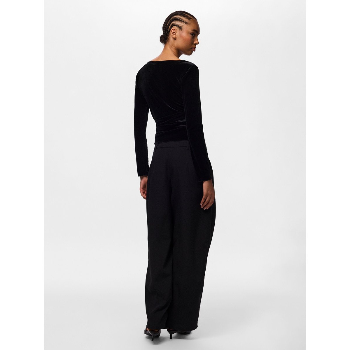 Top Cache-Cœur noir - black1, PIECES