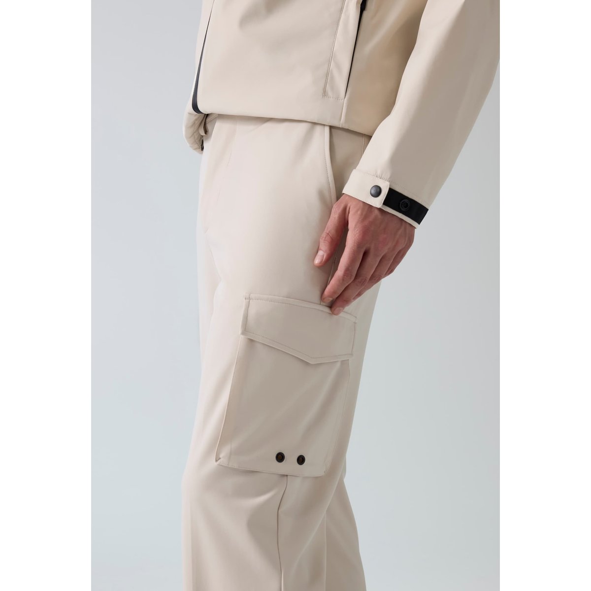 Pantalon Cargo En Nylon blanc, GUESS