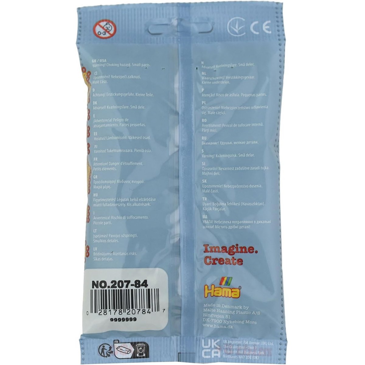 Sachet 1000 perles plastique vert, HAMA