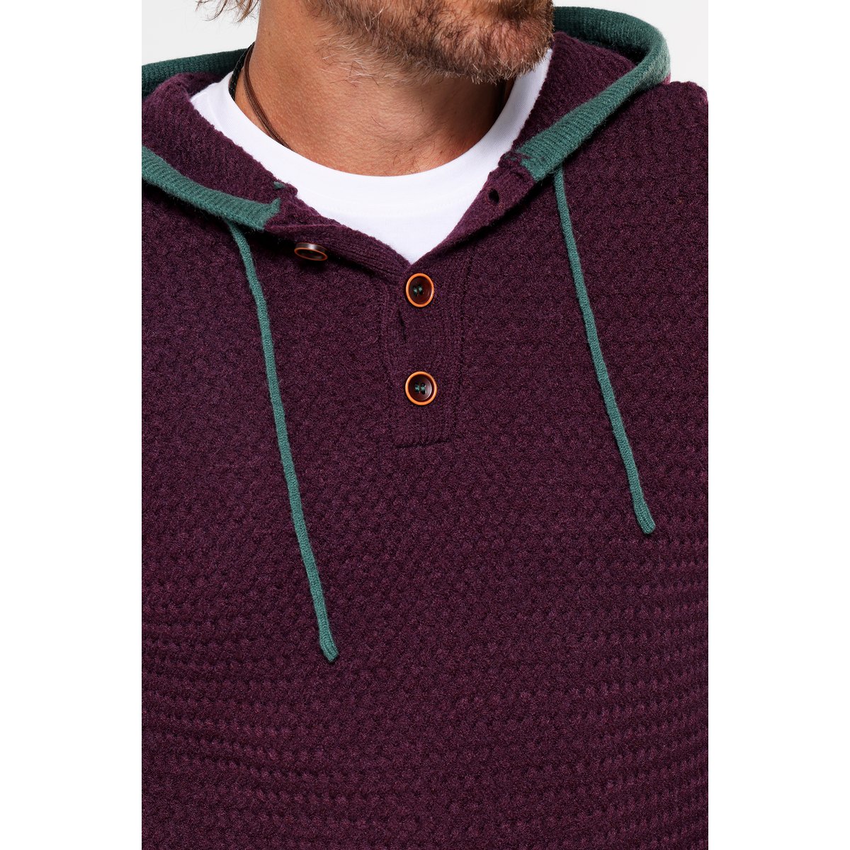 Pull en Maille à Capuche violet, JOE BROWNS
