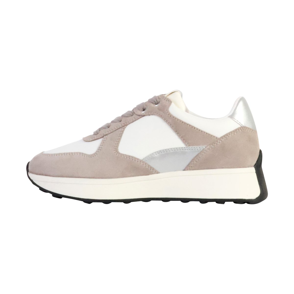 Baskets respirantes Amabel blanc/rock, GEOX