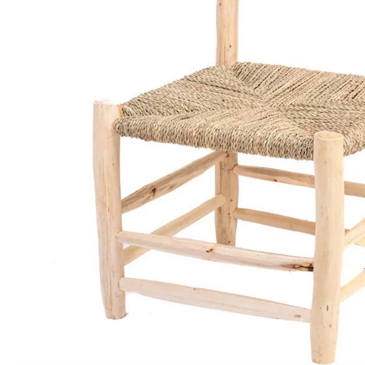 Chaise en bois d'eucalyptus & corde TOKY naturel, HYDILE
