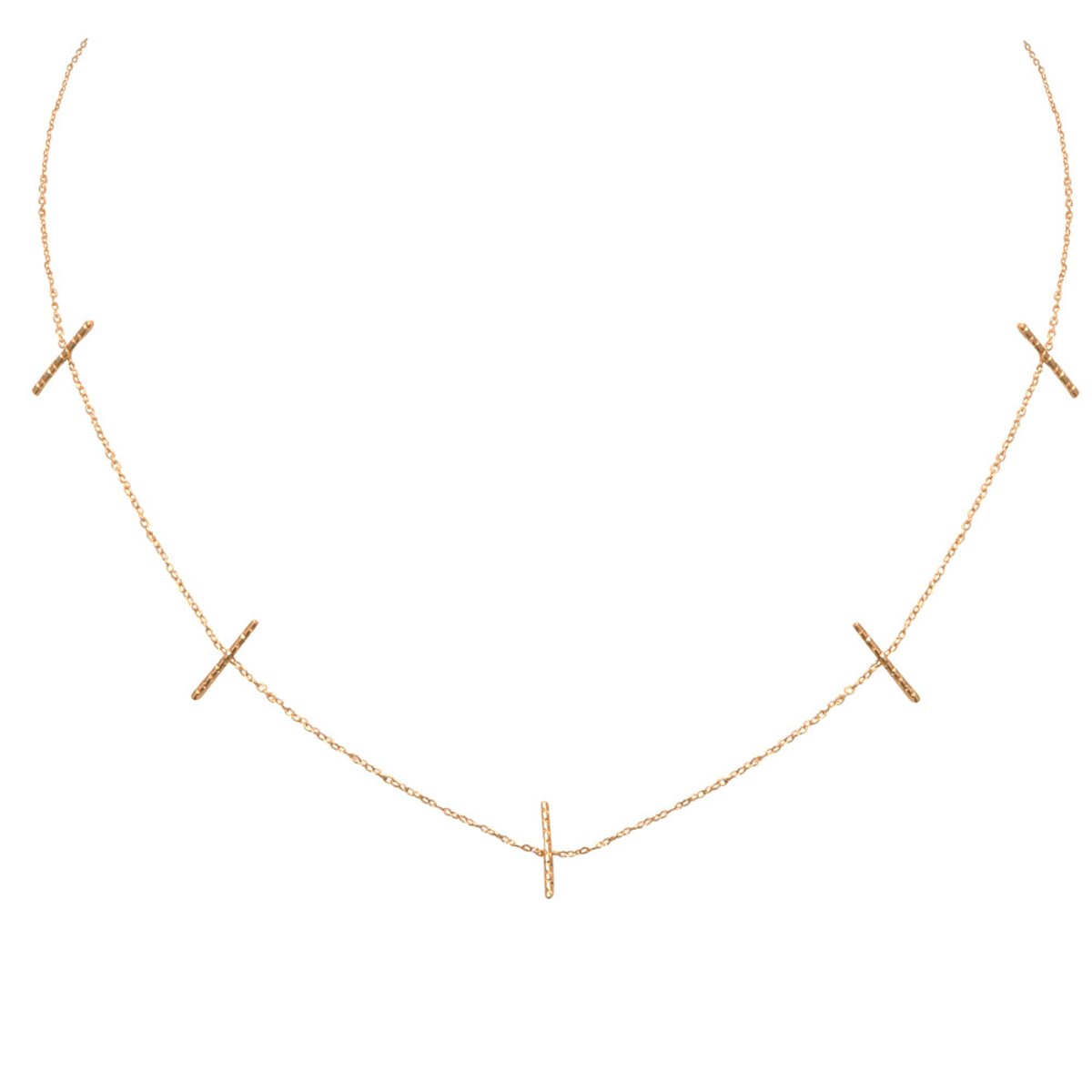 Collier doré barrette - disco doré, CAROLINE NAJMAN
