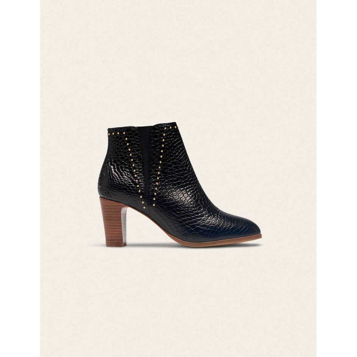 Bottines à talons Jeanne H noir, ODAJE