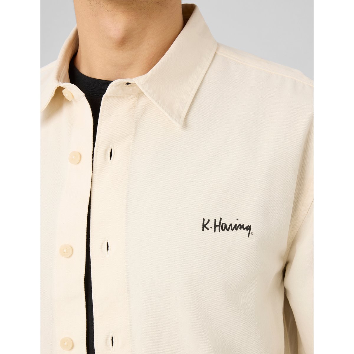 Chemise licence keith haring naturel, BZB