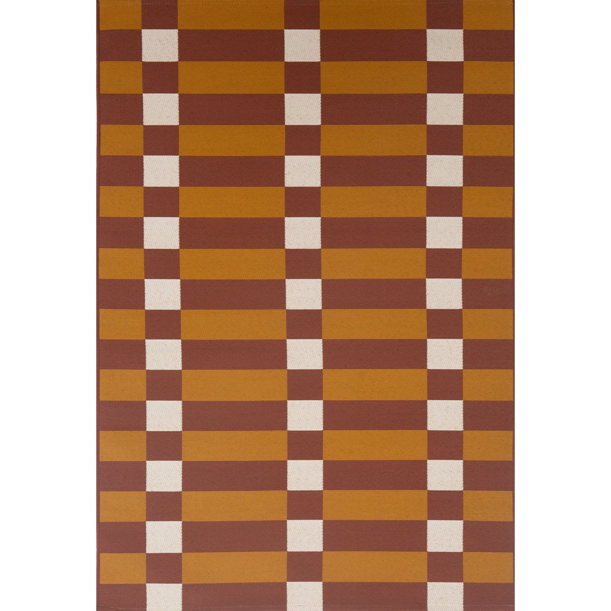 Tapis extérieur à motif géométrique RIVIERA marron, NAZAR RUGS