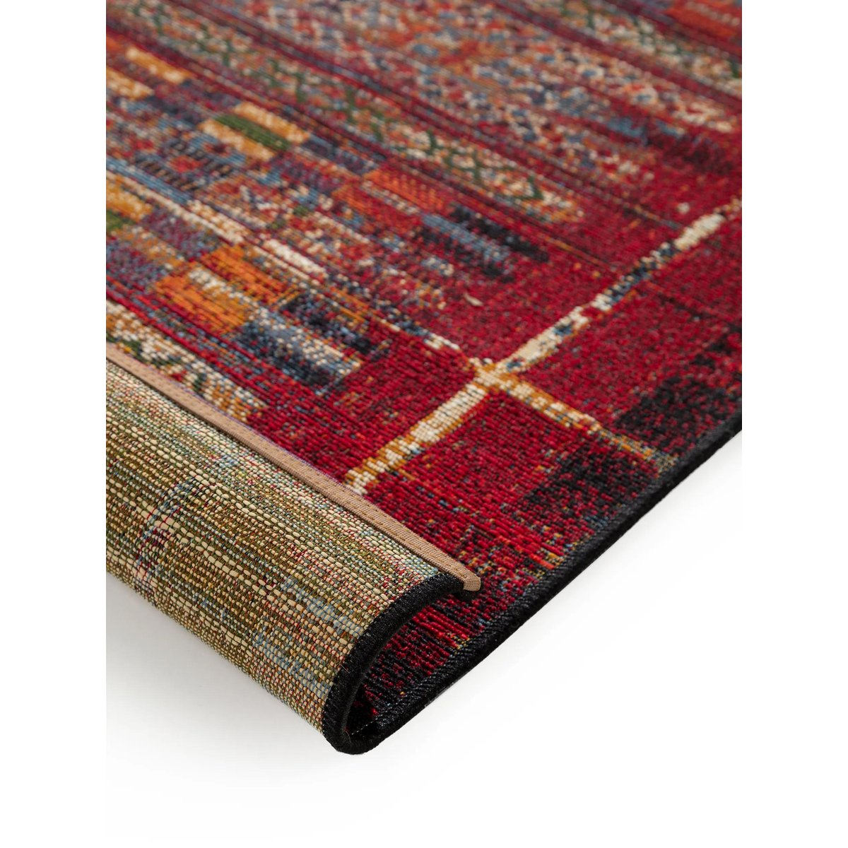 Tapis de couloir d'extérieur & intérieur ARTIS multicouleur/rouge, BENUTA 