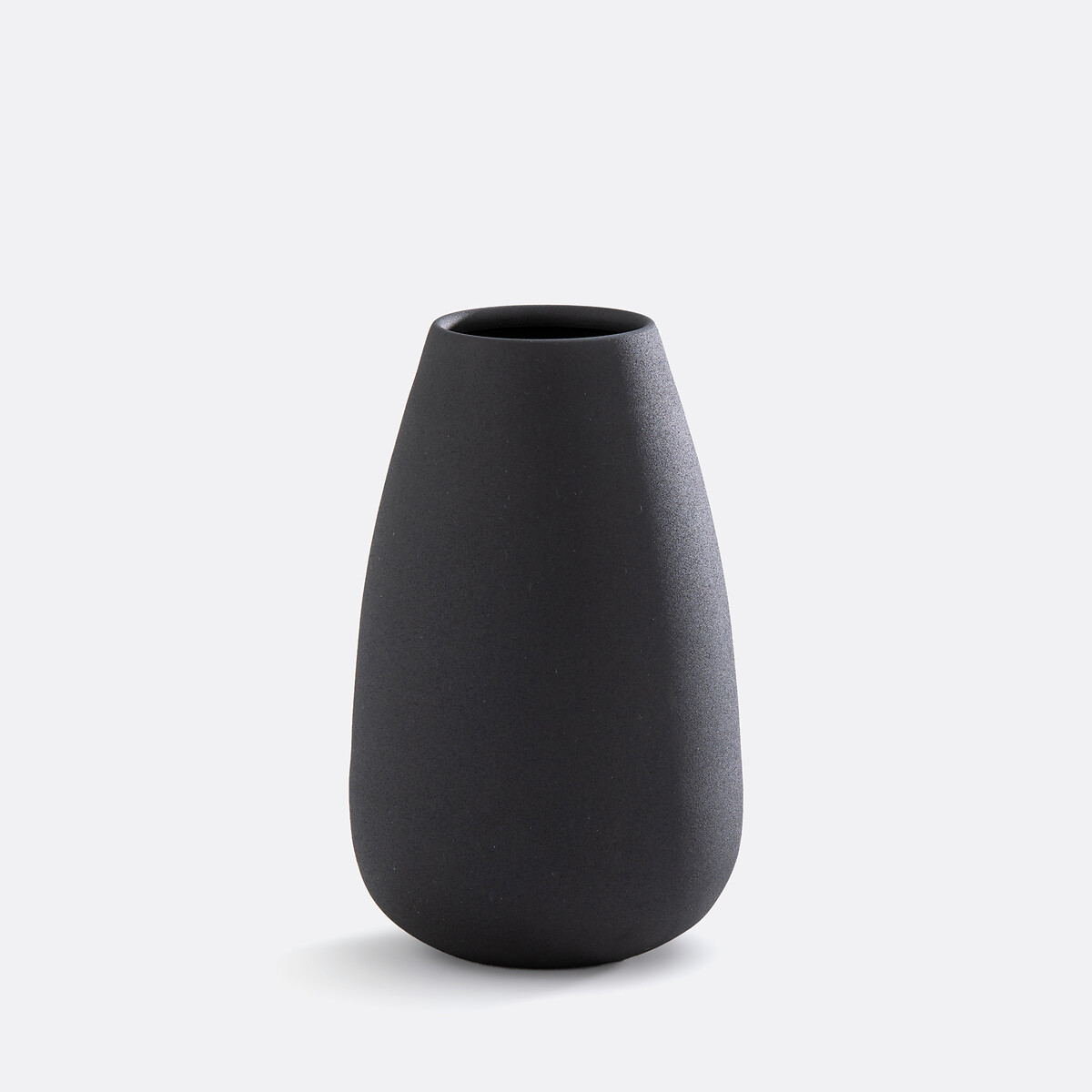 Metallvase Anaïa in Strukturoptik, H. 24 cm schwarz, LA REDOUTE INTERIEURS