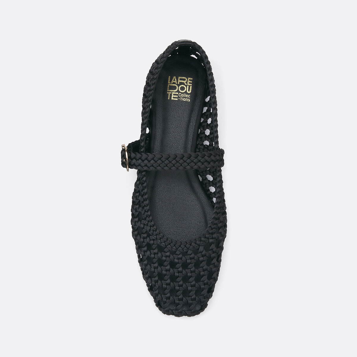 Ballerines esprit babies tressées noir, LA REDOUTE COLLECTIONS