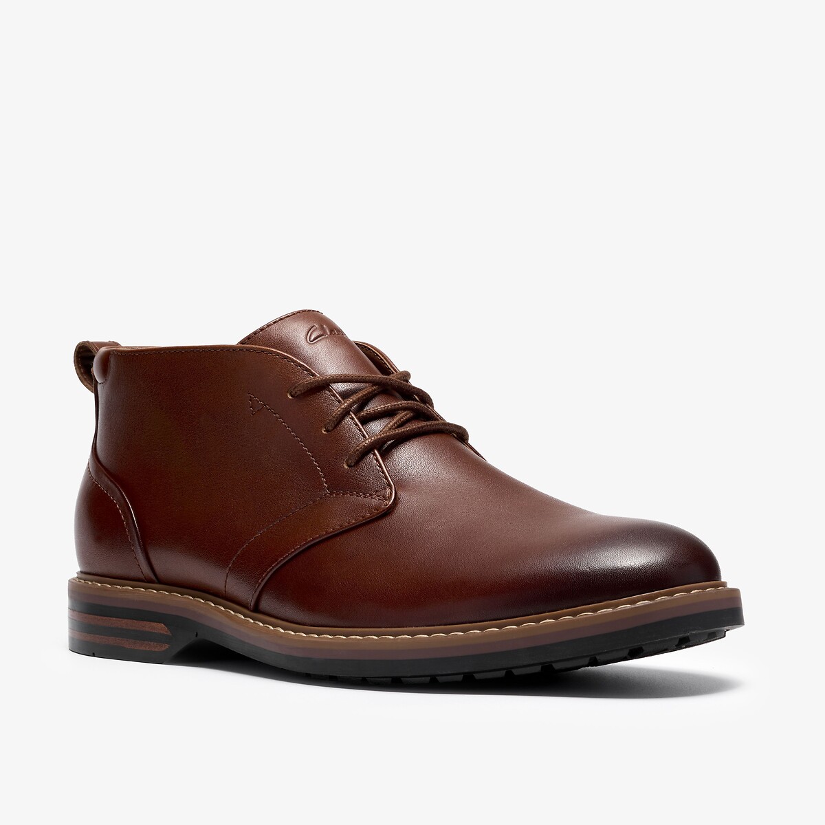 Aldwin2 Chukka lace-up mid leather ankle boots tan, CLARKS