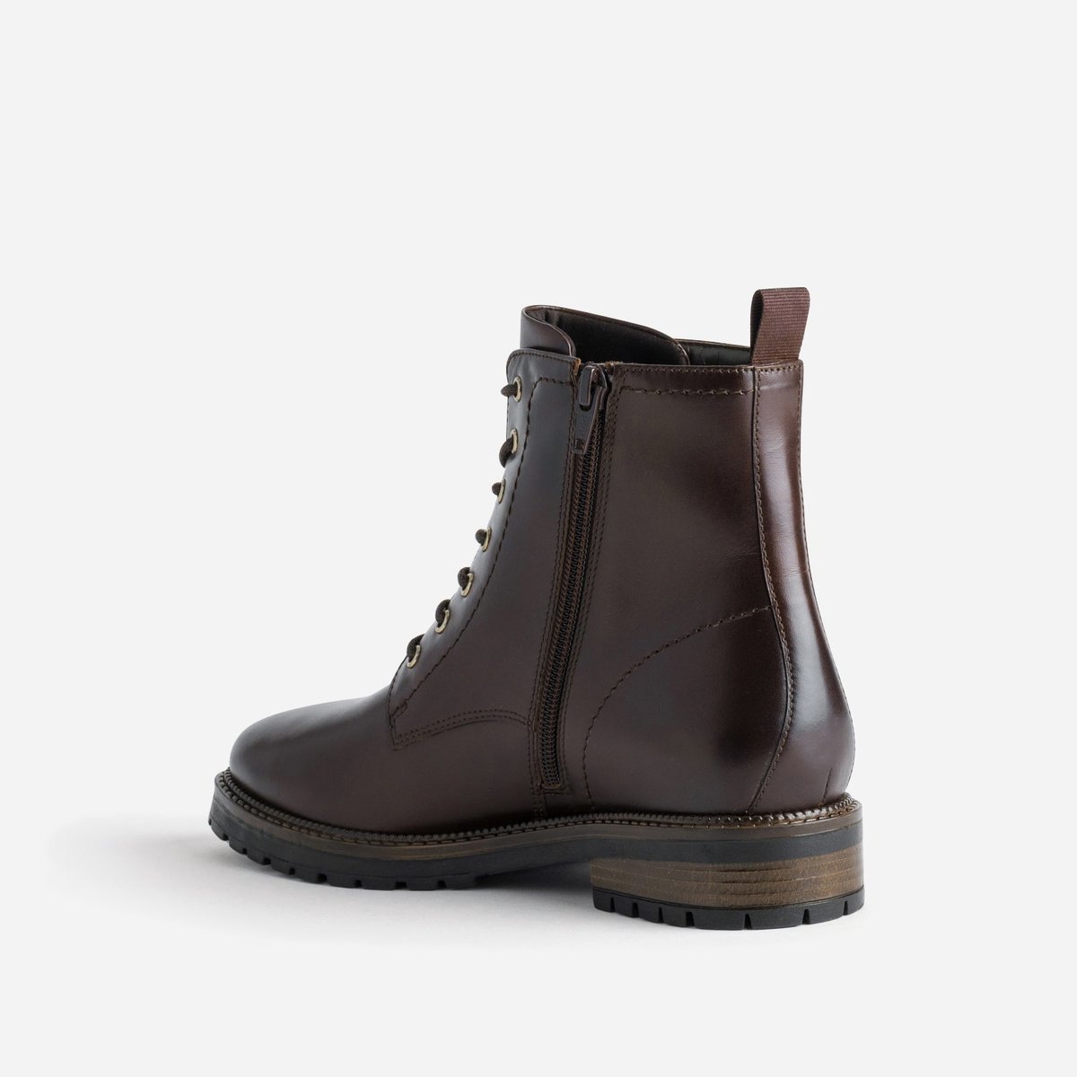 Boots en cuir LYNN chocolat, ERAM