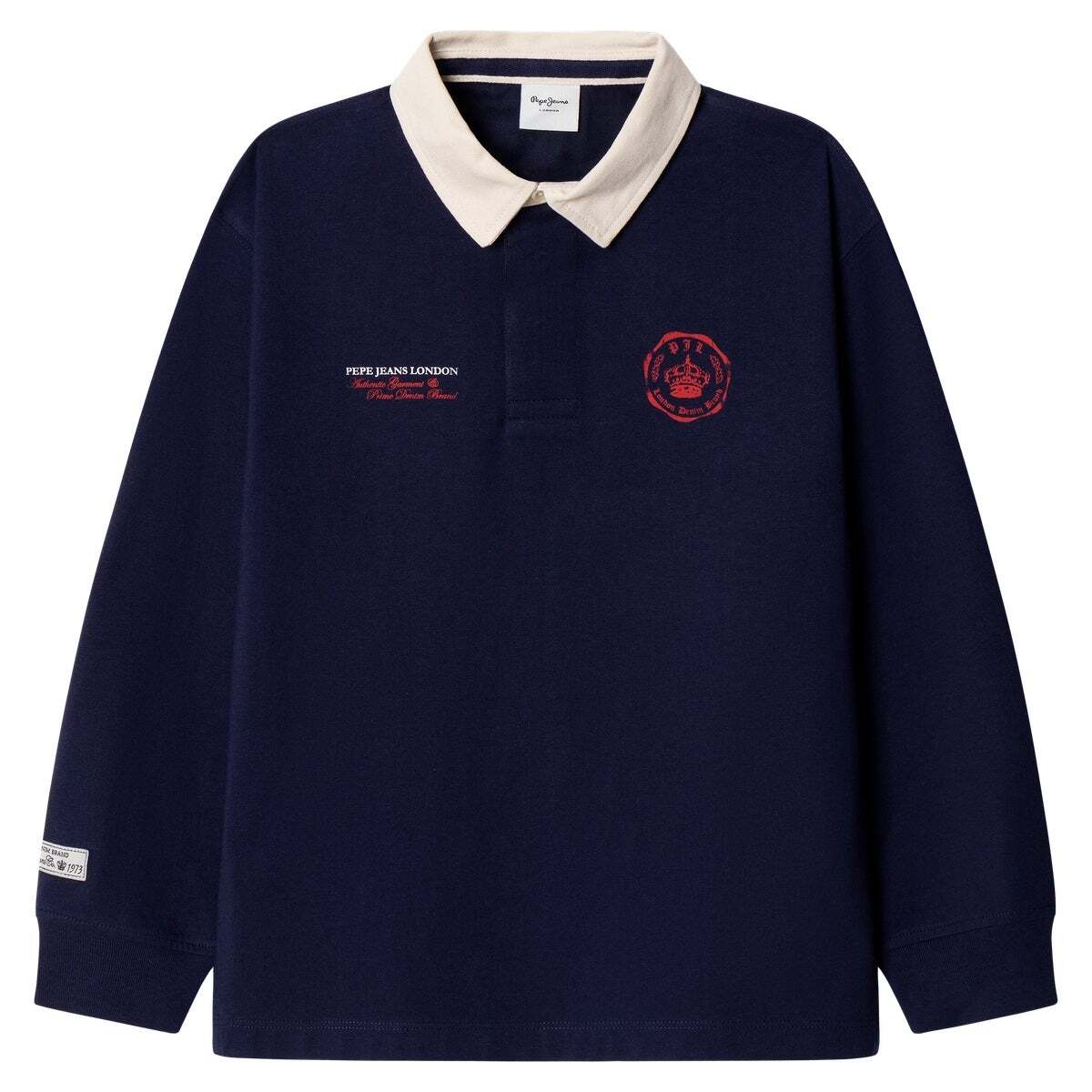 Polo Rugby Manches Longues Coupe Regular marine, PEPE JEANS