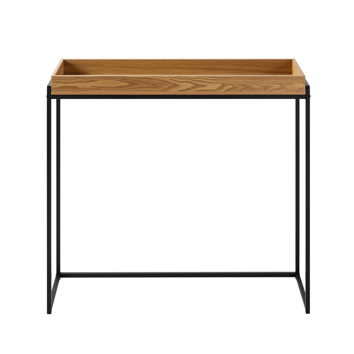 Console avec plateau à rebords bois clair, CALICOSY