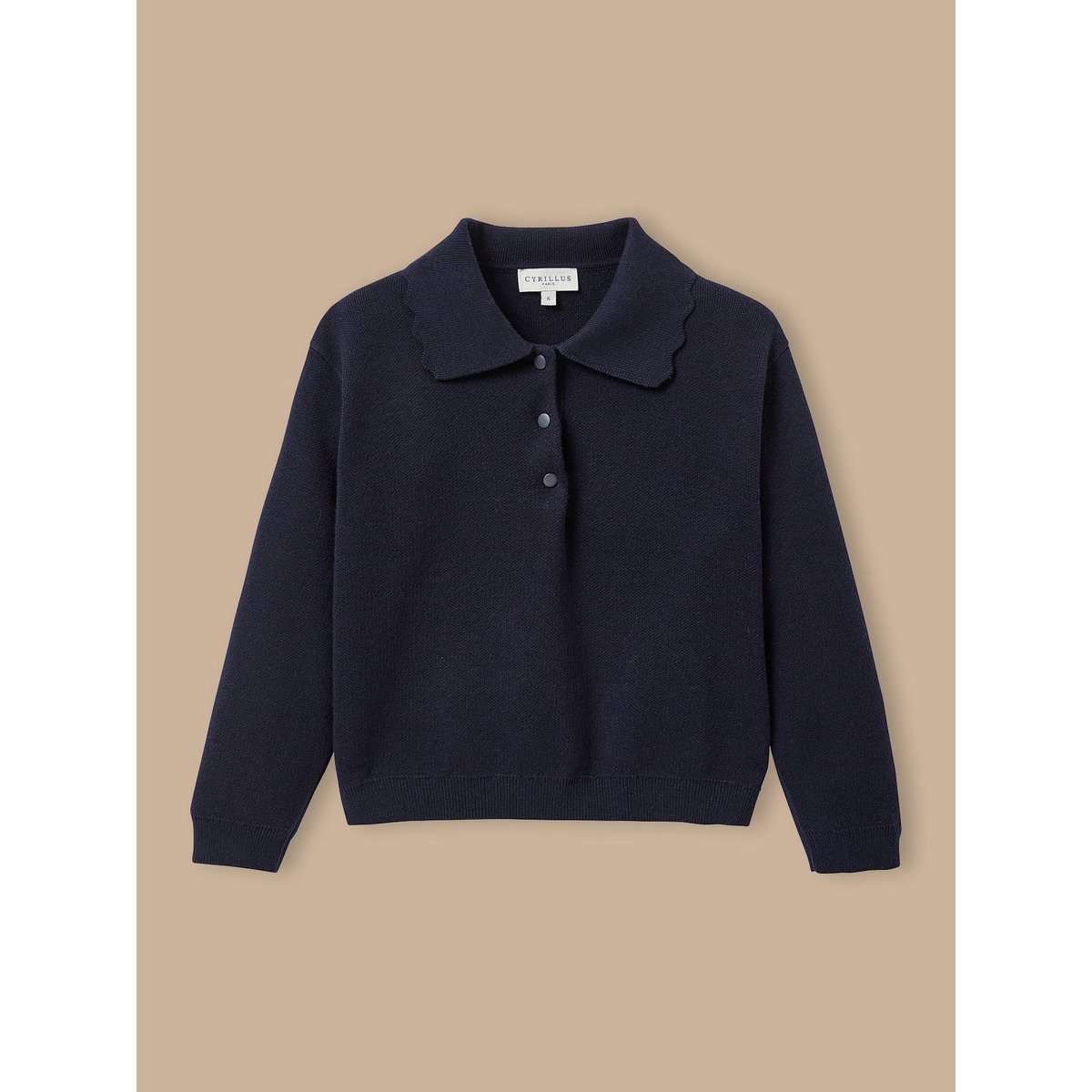 Pull MILANo col polo marine, CYRILLUS