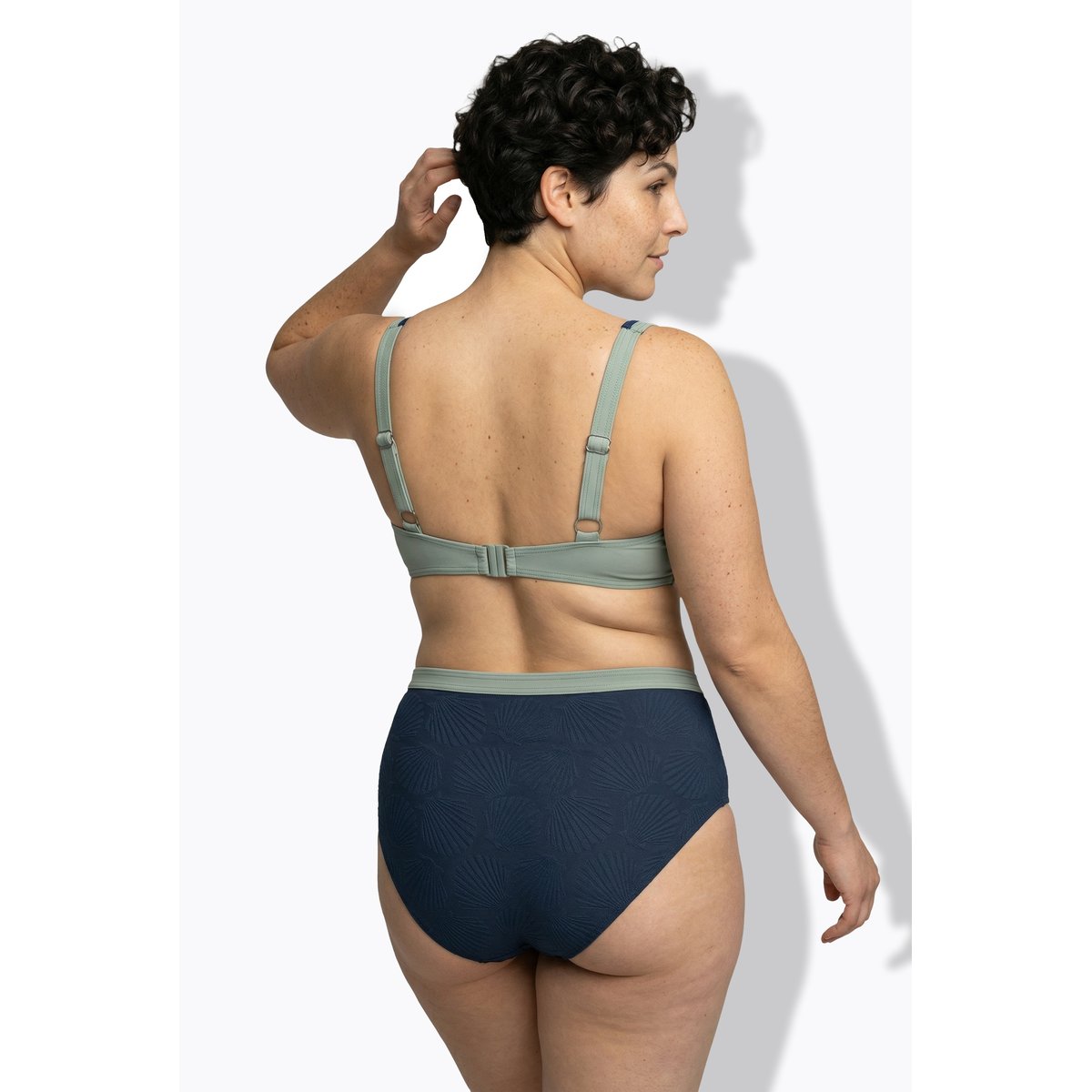 Bikini avec bonnets souples bleu foncé, ULLA POPKEN