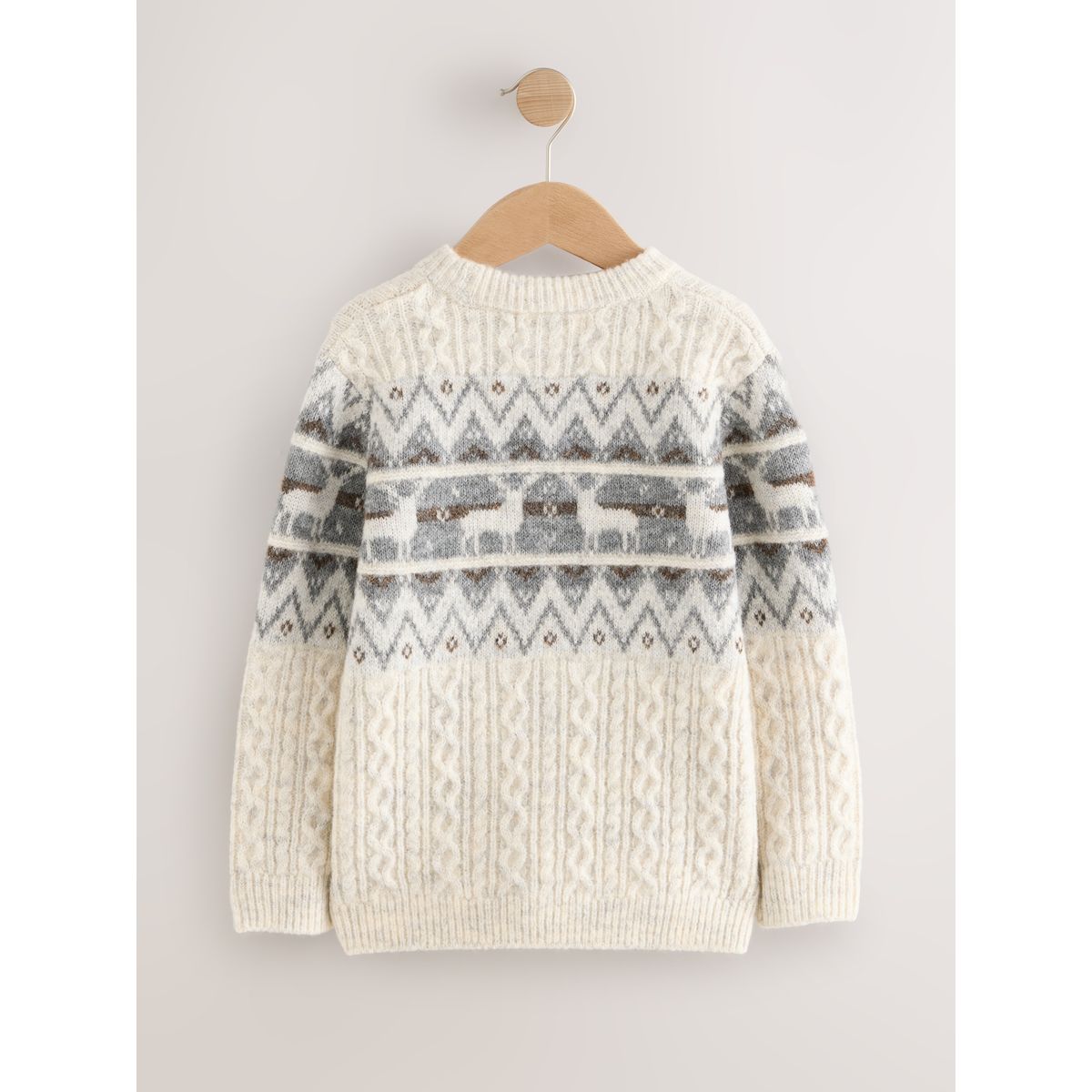 Pull de noël cerf neutre, NEXT
