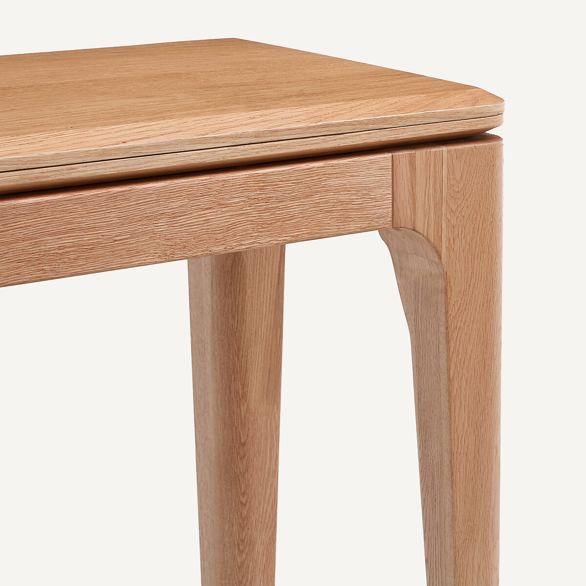 Console table extensible, en chêne massif et plaqué chêne, SANARA chêne naturel, AM.PM