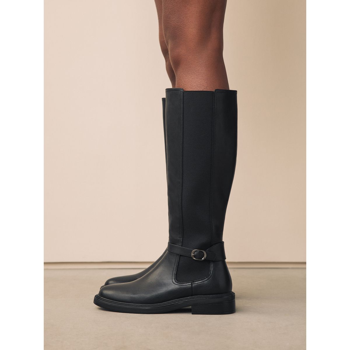Bottes cavalières à boucle forever comfort® noir, NEXT