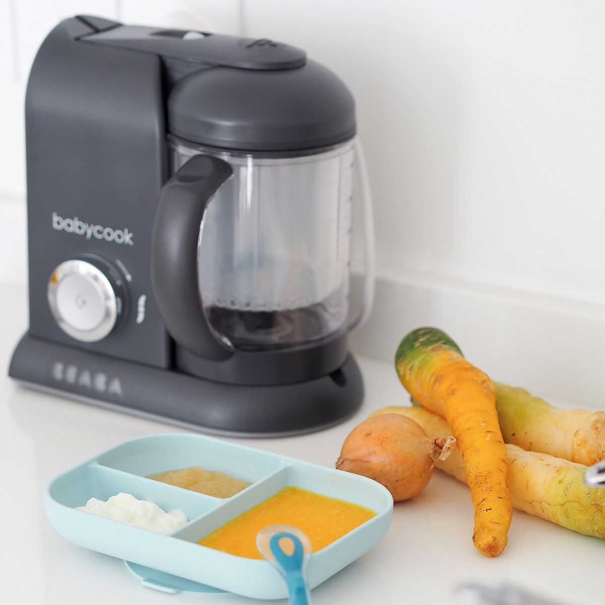 Babycook solo robot cuiseur gris foncé, BEABA