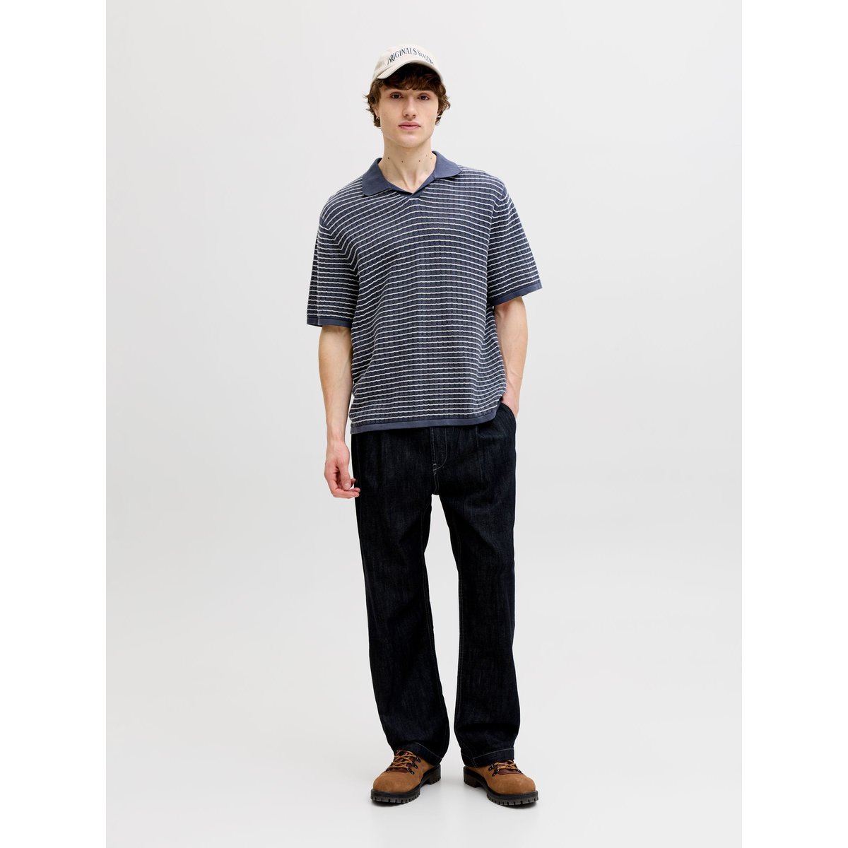 Polo Tricoté grise - odyssey gray, JACK & JONES