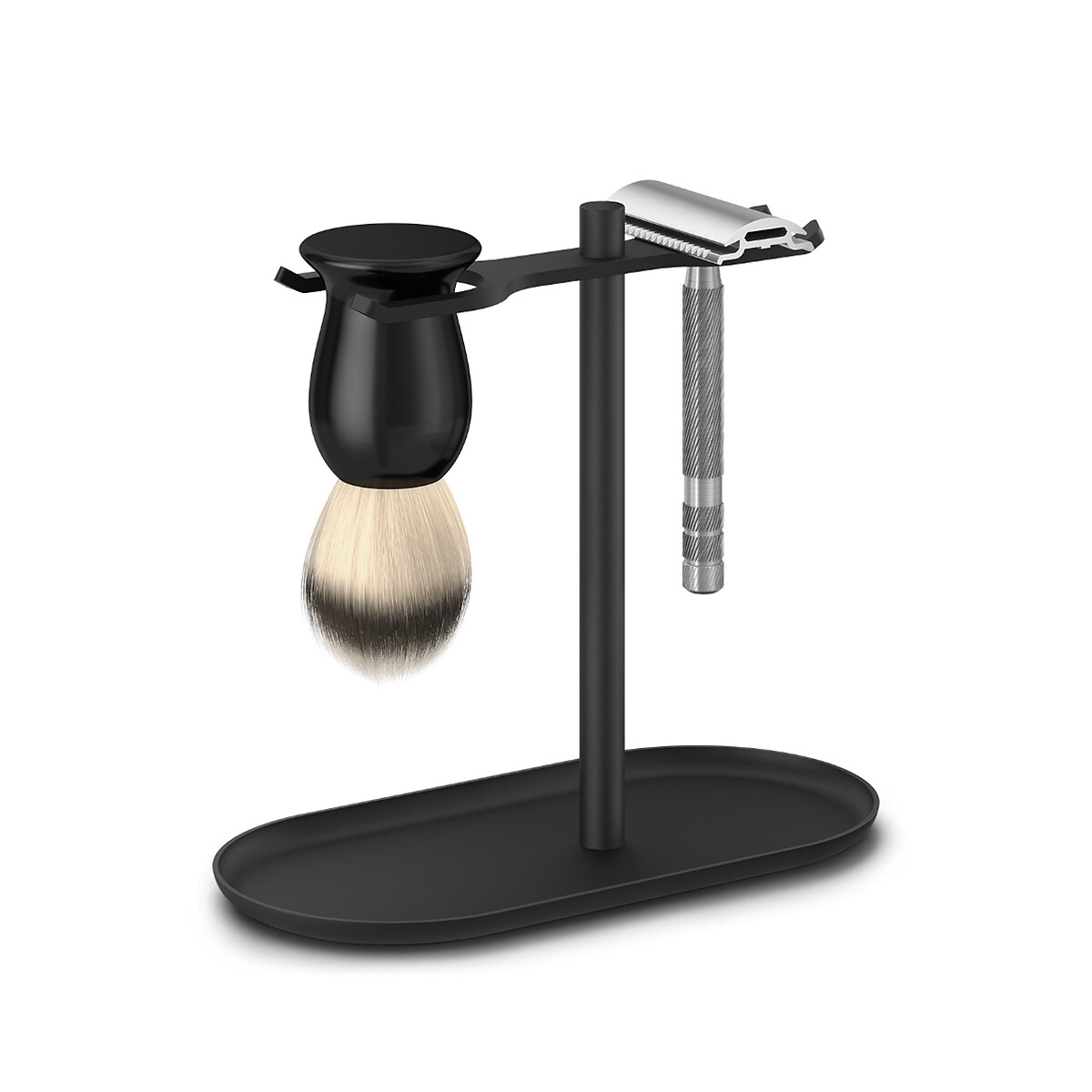 Suporte de barbear "Olomo", ZACK preto inox, ZACK